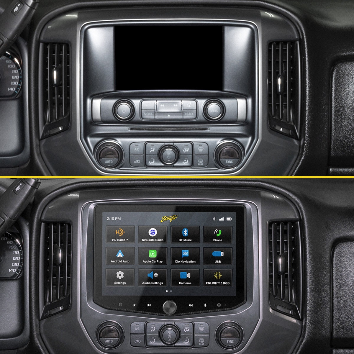 Stinger SR-GM14HX HORIZON10/HEIGH10 Radio Integration Kit for Non-Bose Silverado & Sierra - view 3