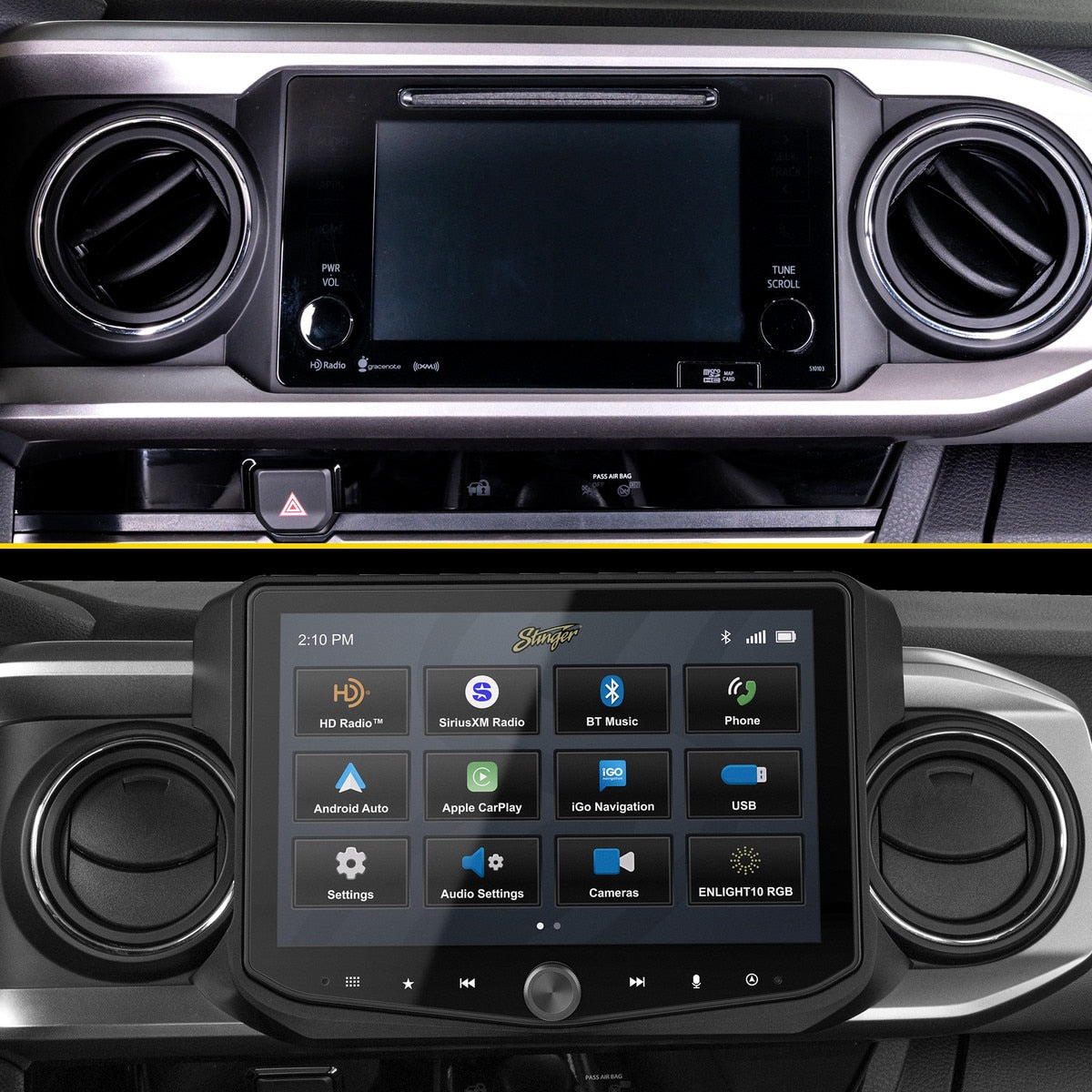 Stinger SR-TAC16HX HORIZON10/HEIGH10 Radio Integration Kit for 2016-2023 Toyota Tacoma - view 3