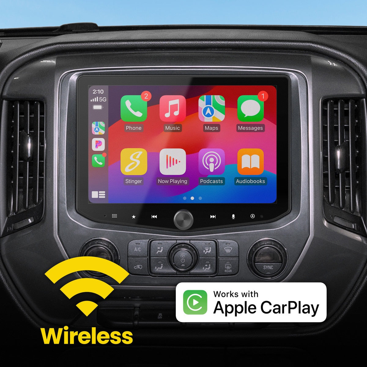 Stinger SRK-GM14HX HORIZON10/HEIGH10 Radio Integration Kit for 2014-2019 Silverado & Sierra - view 4