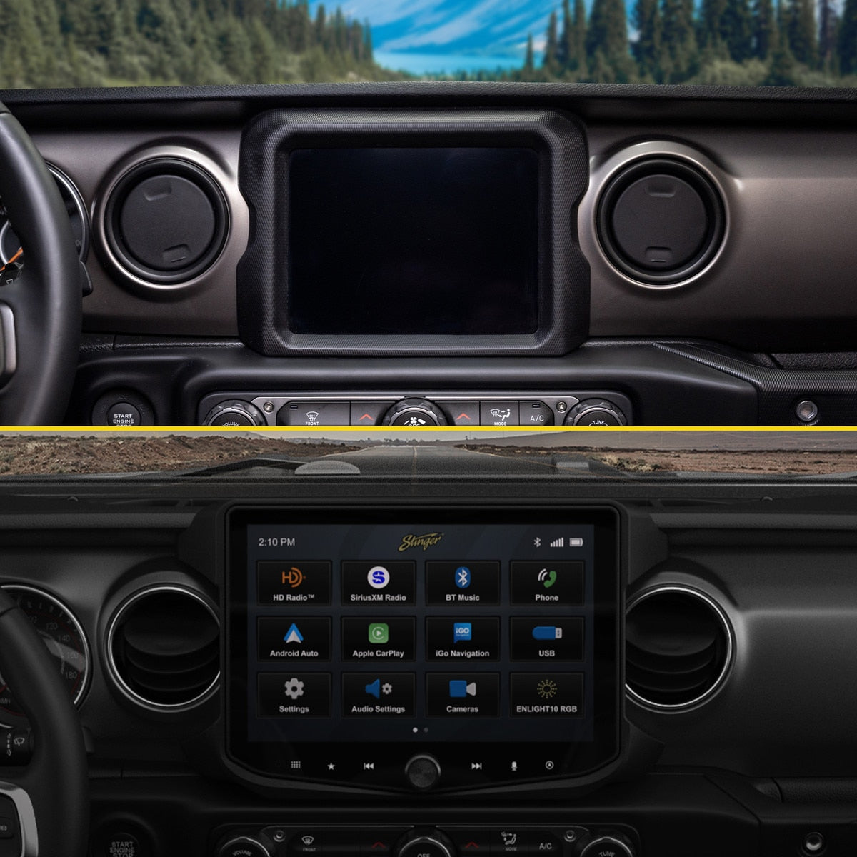 Stinger SRK-JW18HX HORIZON10/HEIGH10 Radio Integration Kit for Wrangler JL & Gladiator JT - view 3