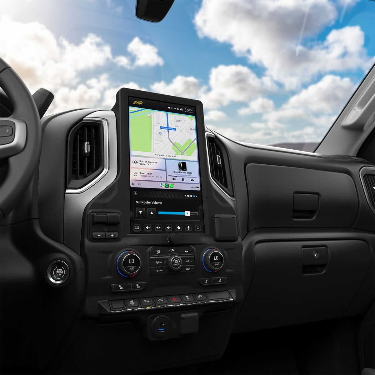 Stinger SRX-GM19128 HORIZON12 12.8-Inch Radio Package for 2019-2023 Silverado & Sierra - view 3