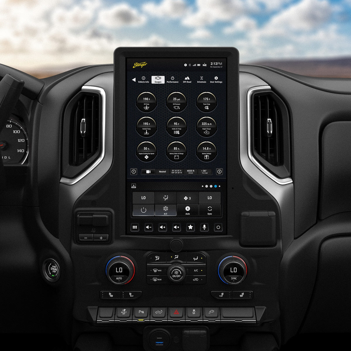 Stinger SRX-GM19128 HORIZON12 12.8-Inch Radio Package for 2019-2023 Silverado & Sierra - view 5