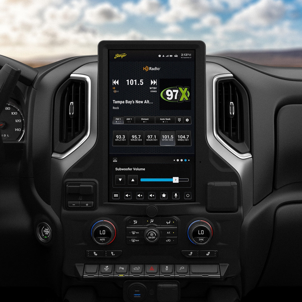 Stinger SRX-GM19128 HORIZON12 12.8-Inch Radio Package for 2019-2023 Silverado & Sierra - view 6