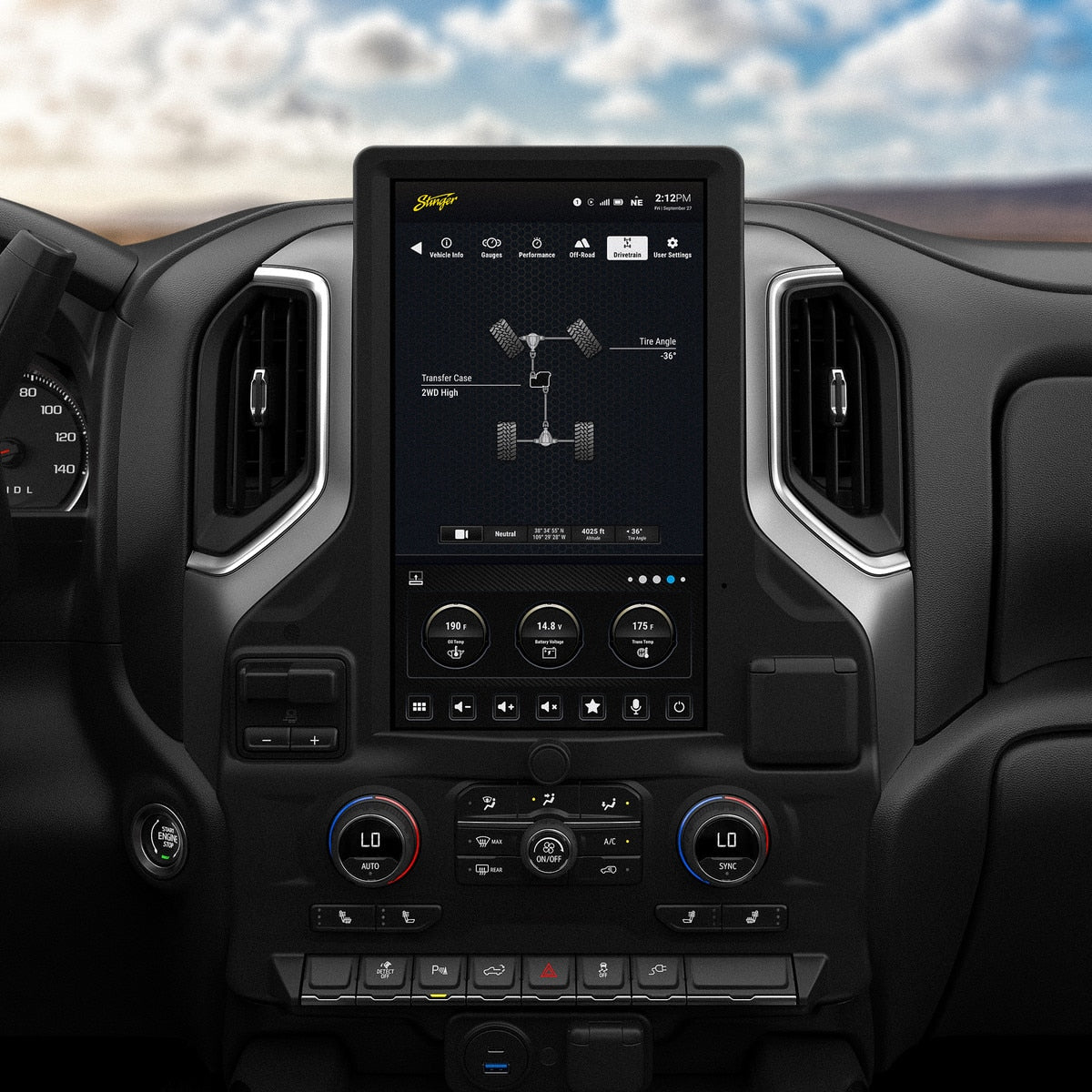 Stinger SRX-GM19128 HORIZON12 12.8-Inch Radio Package for 2019-2023 Silverado & Sierra - view 7