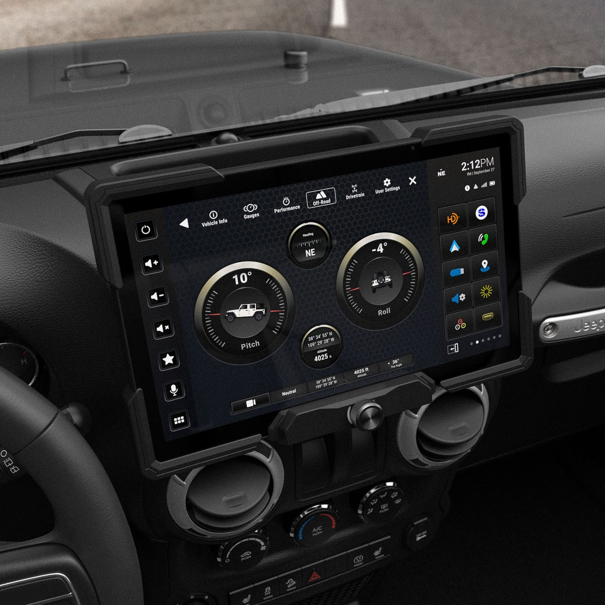 Stinger SRX-JK11128 HORIZON12 12.8-Inch Radio Package for 2011-2018 Jeep Wrangler JK - view 3