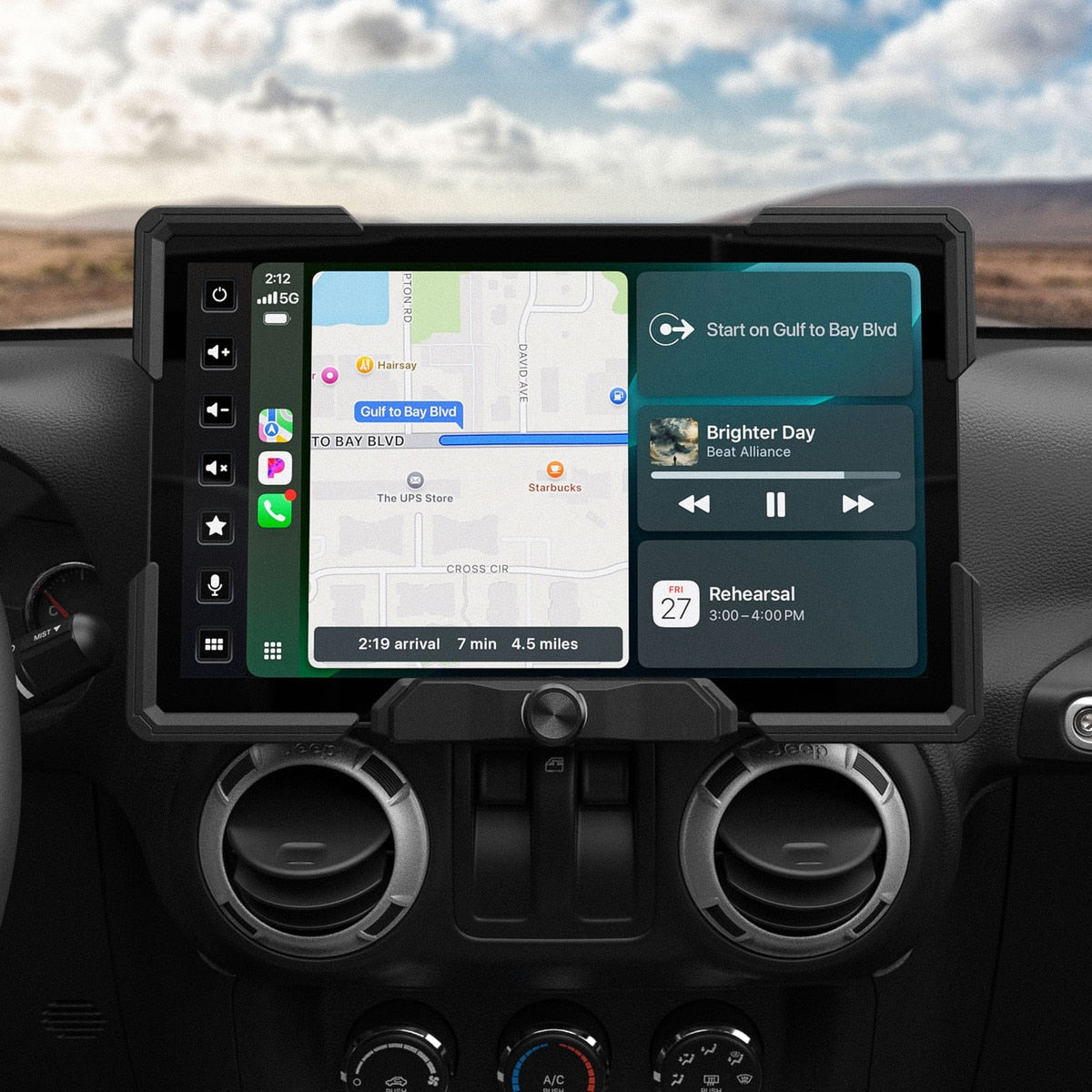 Stinger SRX-JK11128 HORIZON12 12.8-Inch Radio Package for 2011-2018 Jeep Wrangler JK - view 4