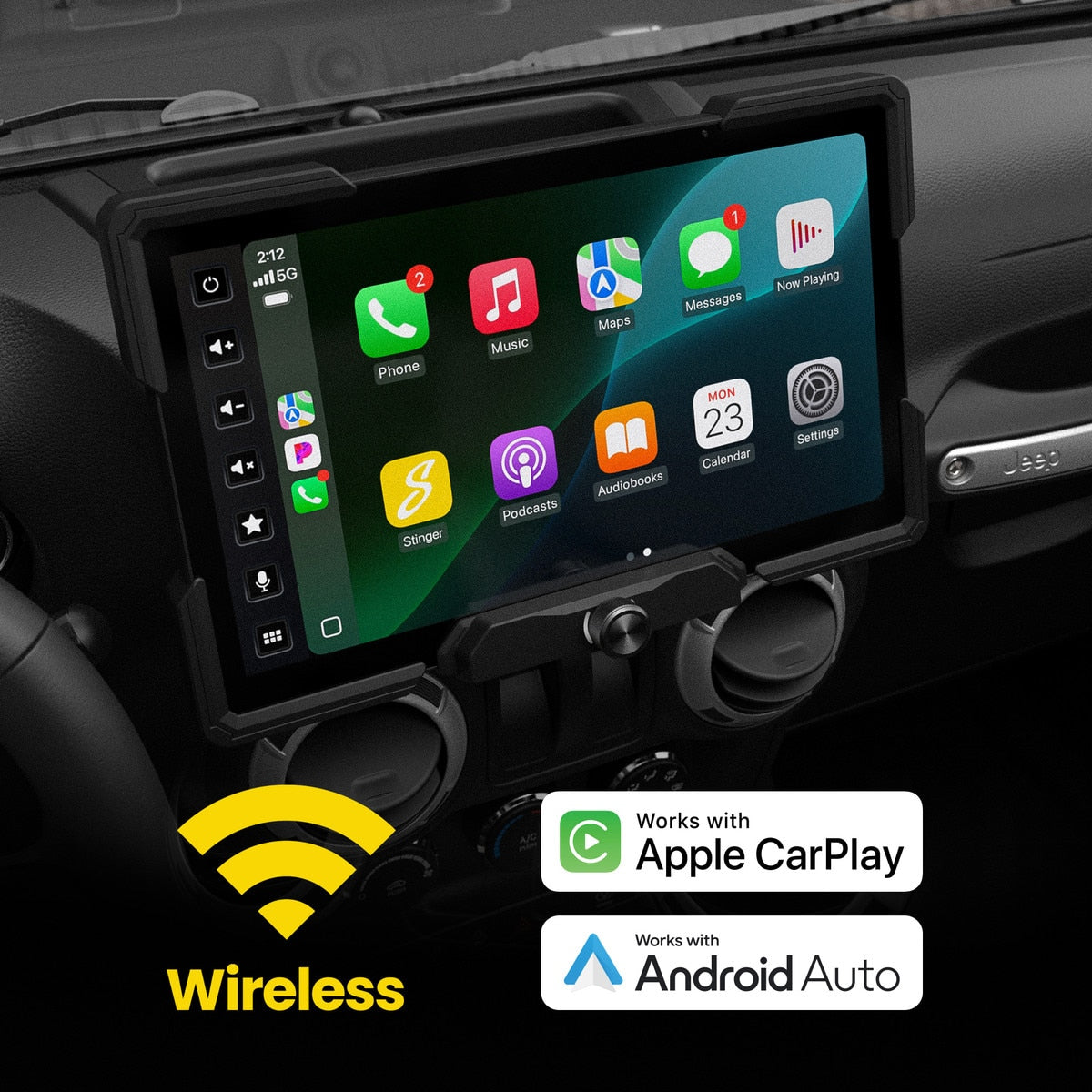 Stinger SRX-JK11128 HORIZON12 12.8-Inch Radio Package for 2011-2018 Jeep Wrangler JK - view 7