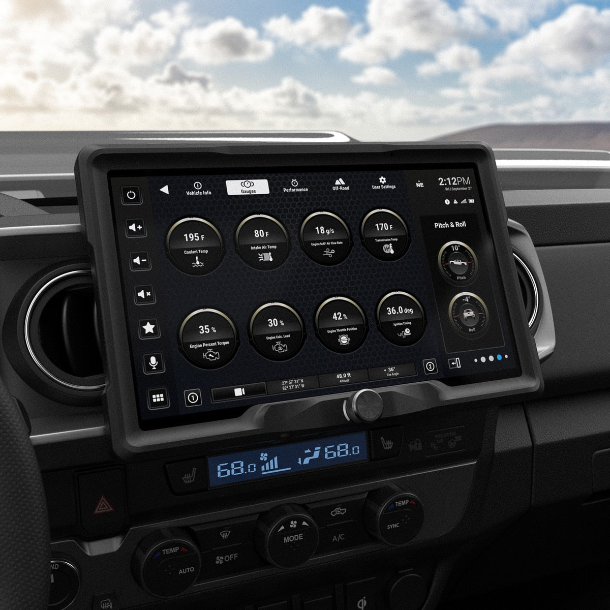 Stinger SRX-TAC16128 HORIZON12 12.8-Inch Radio Package for 2016-2023 Toyota Tacoma - view 3
