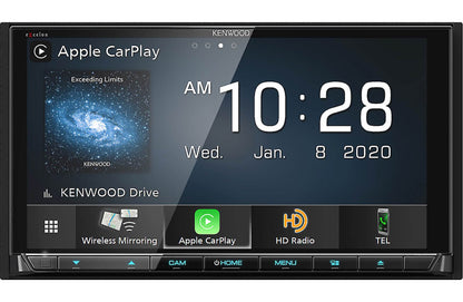 Kenwood eXcelon DDX9907XR 6.8" DVD Car Stereo- Wireless Apple CarPlay, Android Auto + CMOS-130 Backup Camera