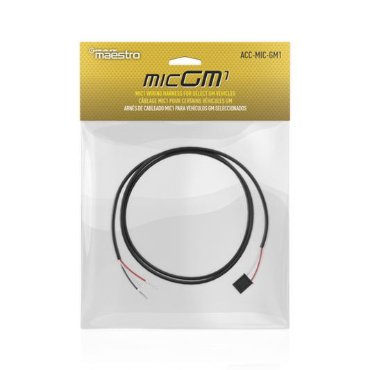iDatalink Maestro ACC-MIC-GM1 microphone harness in its labeled retail package