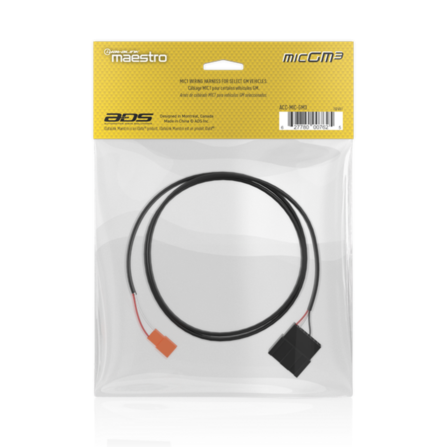 ACC-MIC-GM3 package back showing manufacturer model and UPC 627780007625