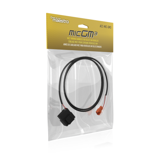 iDatalink Maestro ACC-MIC-GM3 microphone harness in its labeled retail package