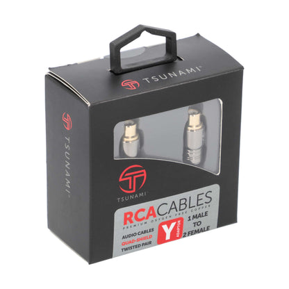 Metra TSX-Y2 2 Female to 1 Male RCA Y Adapter Cable