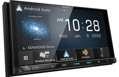 Kenwood eXcelon DDX9907XR 6.8" DVD Car Stereo- Wireless Apple CarPlay, Android Auto + CMOS-740HD Backup Camera