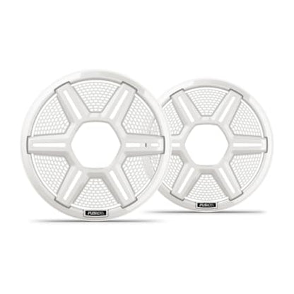 Fusion Apollo Speaker Grilles, 7.7" Shielded White Speaker Grilles (Pair) — 010-13291-11 — view 1