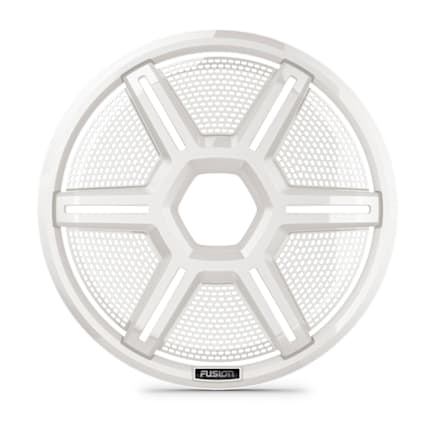 Fusion Apollo Subwoofer Grille, 12" Shielded White Subwoofer Grille — 010-13294-11 — view 1