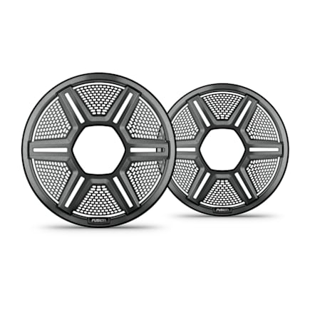 Fusion Apollo Speaker Grilles, 8.8" Shielded Gray Speaker Grilles (Pair) — 010-13292-10 — view 1