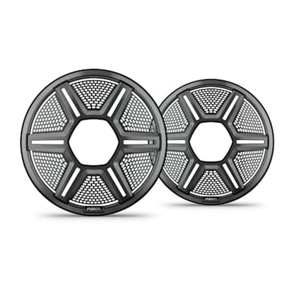 Fusion Apollo Speaker Grilles, 8.8" Shielded Gray Speaker Grilles (Pair) — 010-13292-10 — view 1