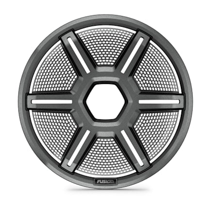 Fusion Apollo Subwoofer Grille, 12" Shielded Gray Subwoofer Grille — 010-13294-10 — view 1