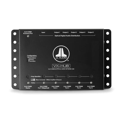 JL Audio JLid™ Communication and Optical Audio Network Hub for VXi Amplifiers (VXi-HUB) - 010-03327-00 (98411)