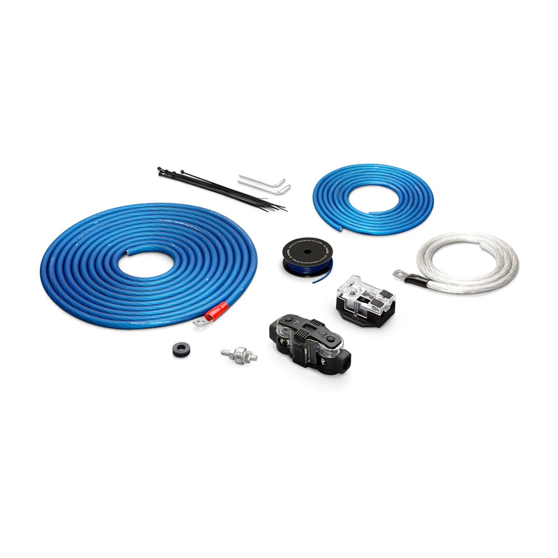 JL Audio Premium Power Connection Kit, 4 AWG 12 V, Two Amplifer (XD-PCS4-2B) - 010-13452-00 (90354)