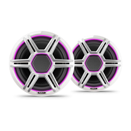 Fusion Apollo Speakers, 8.8" LED Marine Speakers with Sports White Grilles — 010-02918-21 — view 1