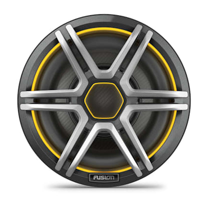 Fusion Apollo Subwoofer, 10" LED Marine Subwoofer with Sports Gray Grille — 010-02918-43 — view 1