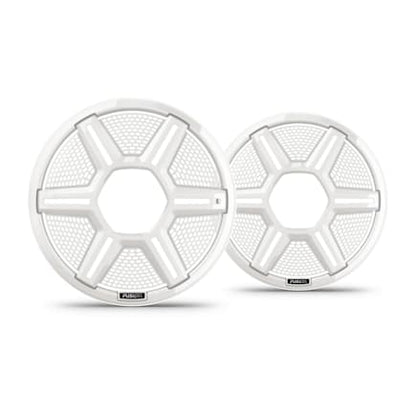 Fusion Apollo Speaker Grilles, 8.8" Shielded White Speaker Grilles (Pair) — 010-13292-11 — view 1