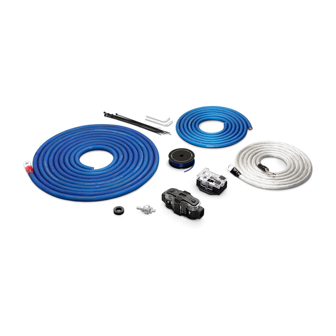 JL Audio Premium Power Connection Kit, 2 AWG 12V, Two Amplifiers (XD-PCS2-2B) - 010-13641-00 (90353)