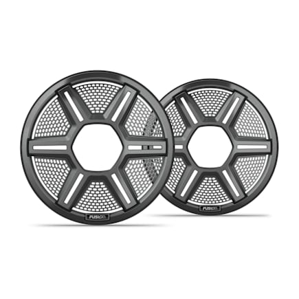Fusion Apollo Speaker Grilles, 7.7" Shielded Gray Speaker Grilles (Pair) — 010-13291-10 — view 1