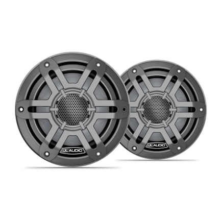 JL Audio M200 6.5" Gray Sport Marine Coaxial Speakers, 50W RMS, 4Ω, Pair — product view 1