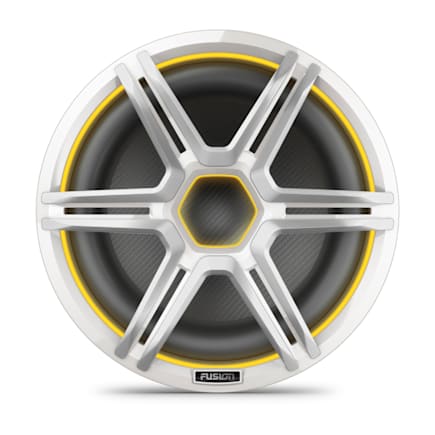 Fusion Apollo Subwoofer, 12" LED Marine Subwoofer with Sports White Grille — 010-02918-51 — view 1