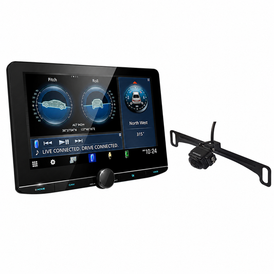 Kenwood eXcelon DMX1058XR 10.1" HD Wireless CarPlay Receiver + CMOS-740HDLP HD Camera Bundle - complete bundle hero image