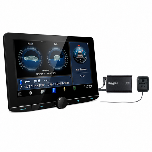 Kenwood eXcelon DMX1058XR 10.1" HD Wireless CarPlay Receiver + SXV300V1 SiriusXM Tuner Bundle - complete bundle hero image