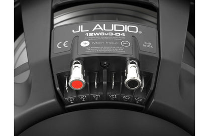 JL Audio 12W6v3-D4 10" inch Subwoofer, Dual 4 Ohm Voice Coils, 600 Watts 92141