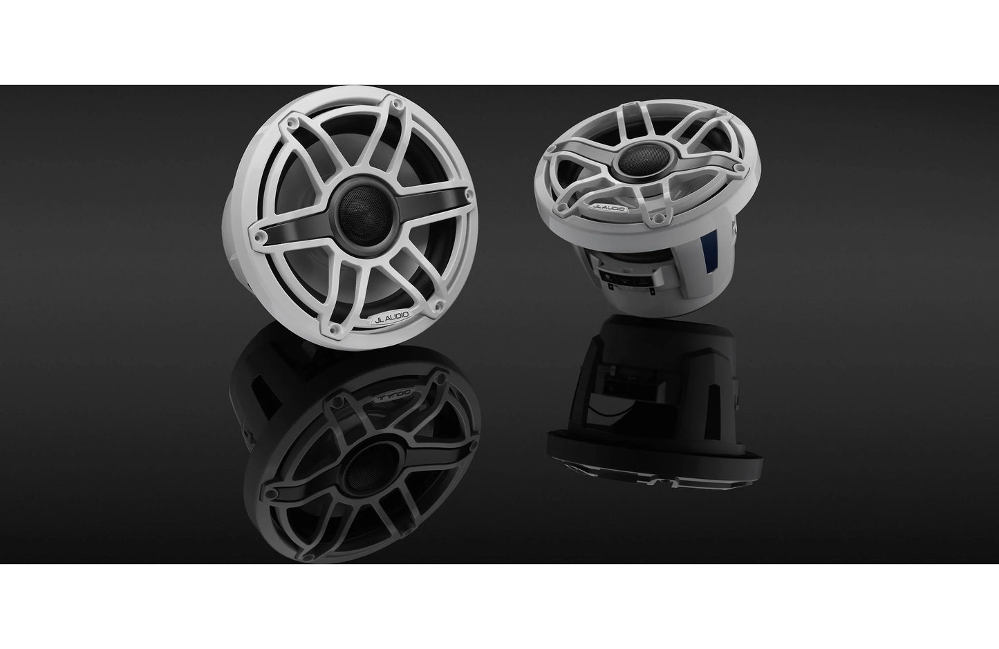 JL Audio M6-880X-S-GwGw 8.8" Marine Coaxial Speakers 125W 4Ω 010-03078-00 (93609)
