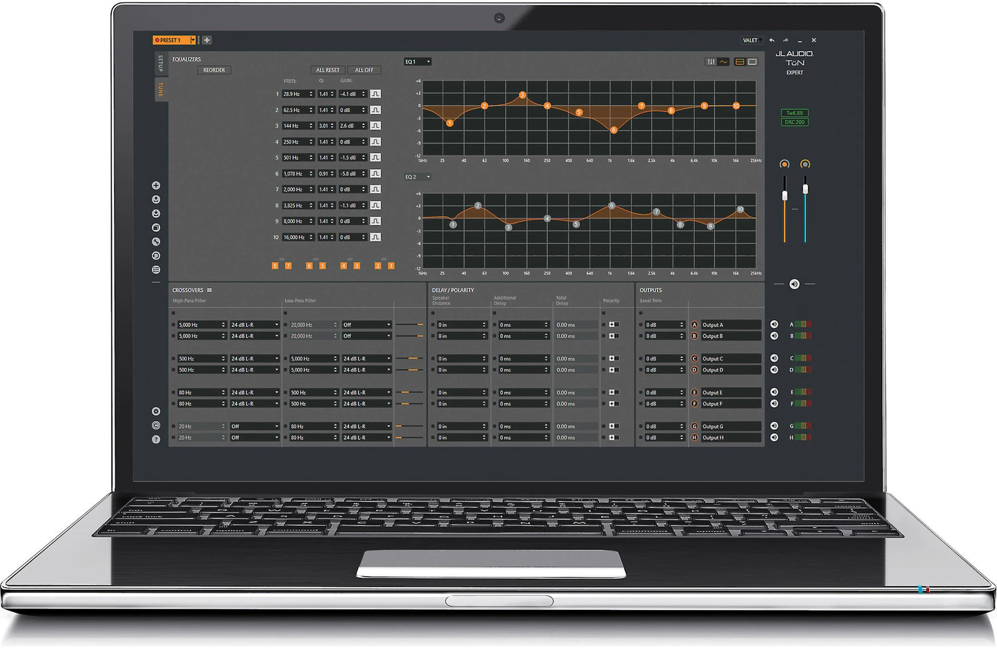 JL Audio TwK-88 System Tuning DSP 8-Channel Processor 010-03166-00 (98401)