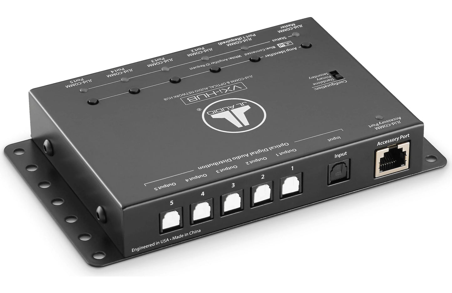 JL Audio JLid™ Communication and Optical Audio Network Hub for VXi Amplifiers (VXi-HUB) - 010-03327-00 (98411)