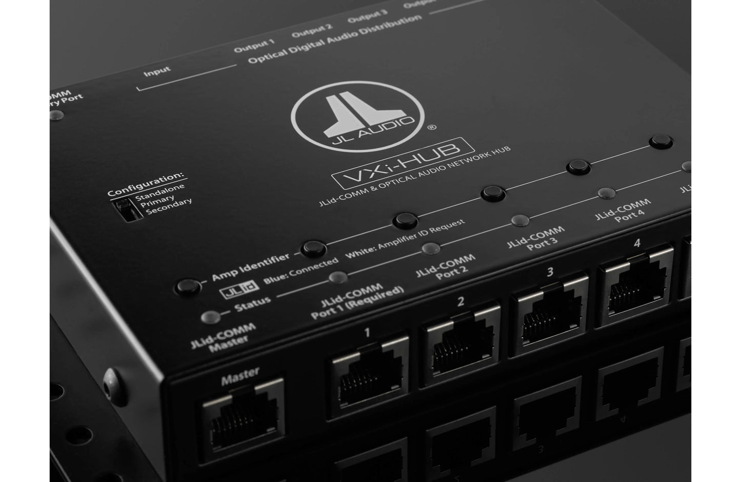 JL Audio JLid™ Communication and Optical Audio Network Hub for VXi Amplifiers (VXi-HUB) - 010-03327-00 (98411)
