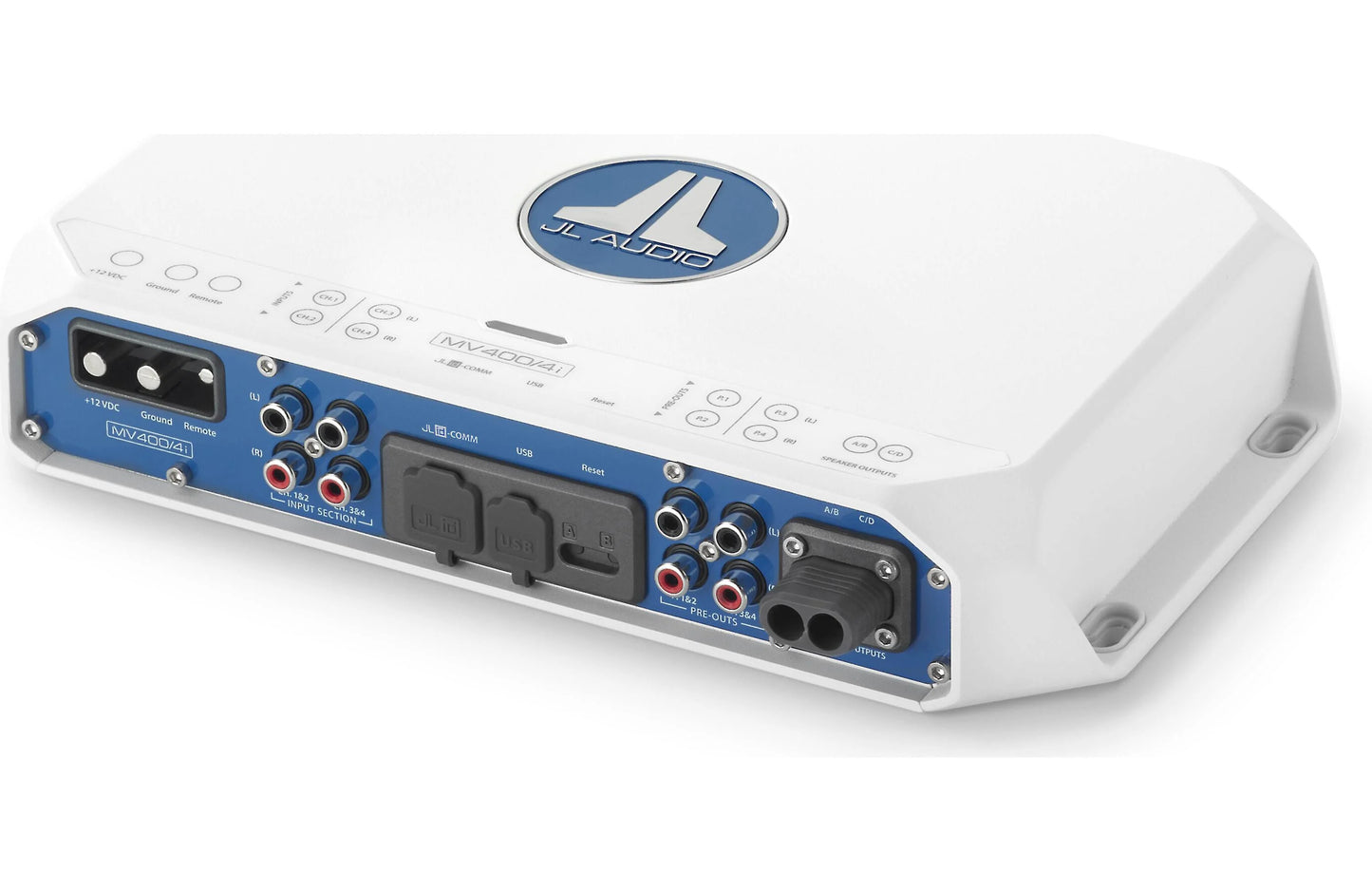 JL Audio MV400/4i 400W 4-Channel Marine DSP Amplifier 010-03337-00 (98637)