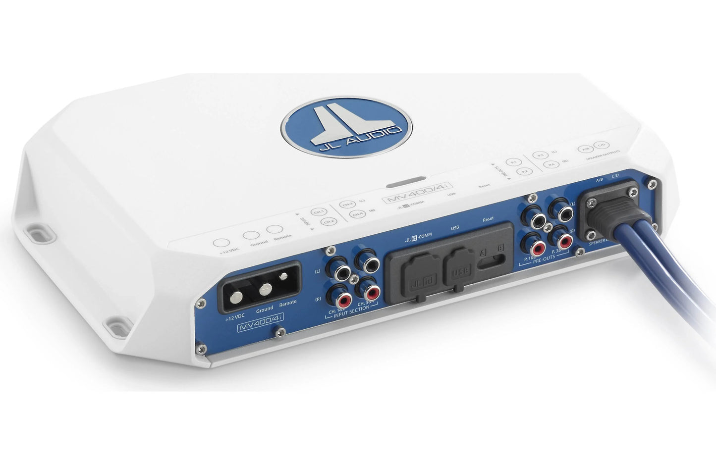 JL Audio MV400/4i 400W 4-Channel Marine DSP Amplifier 010-03337-00 (98637)