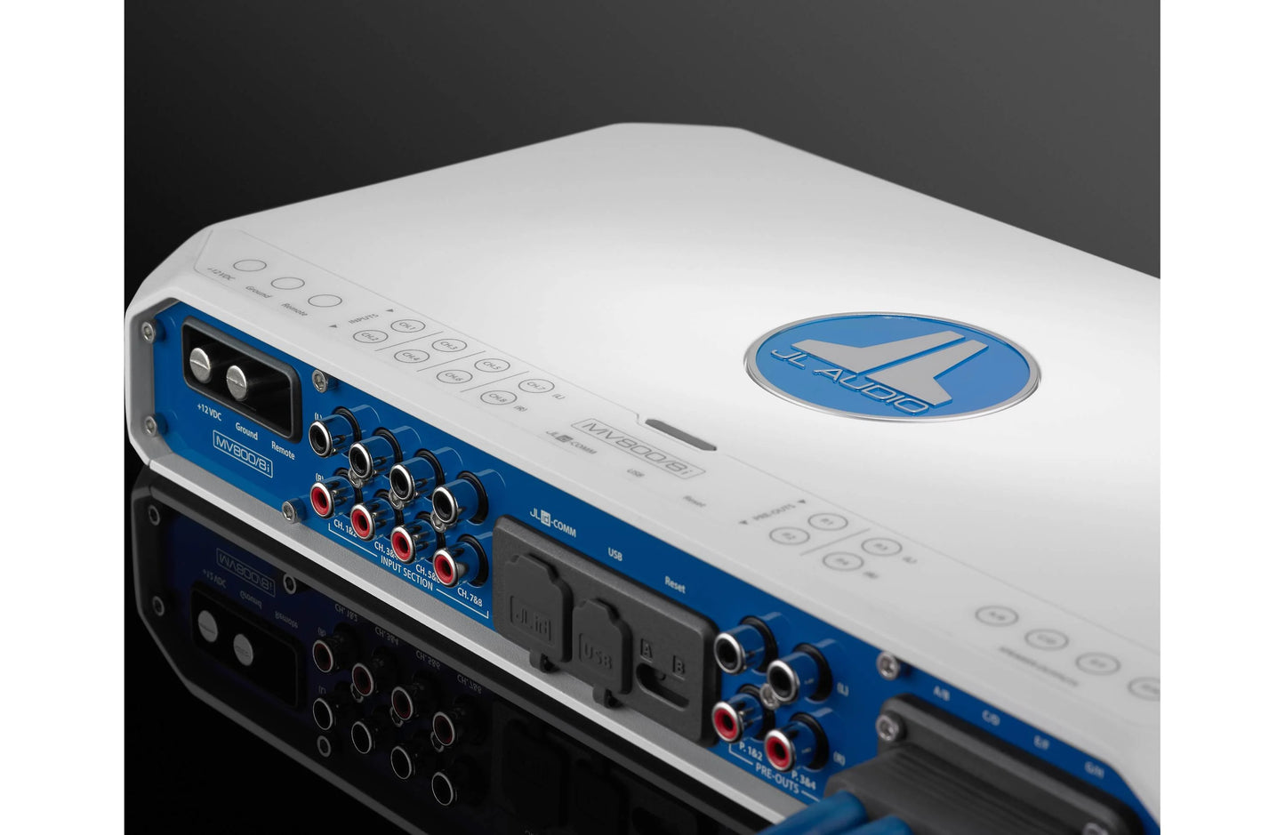 JL Audio MV800/8i 800W 8-Channel Marine DSP Amplifier 010-03339-00 (98649)