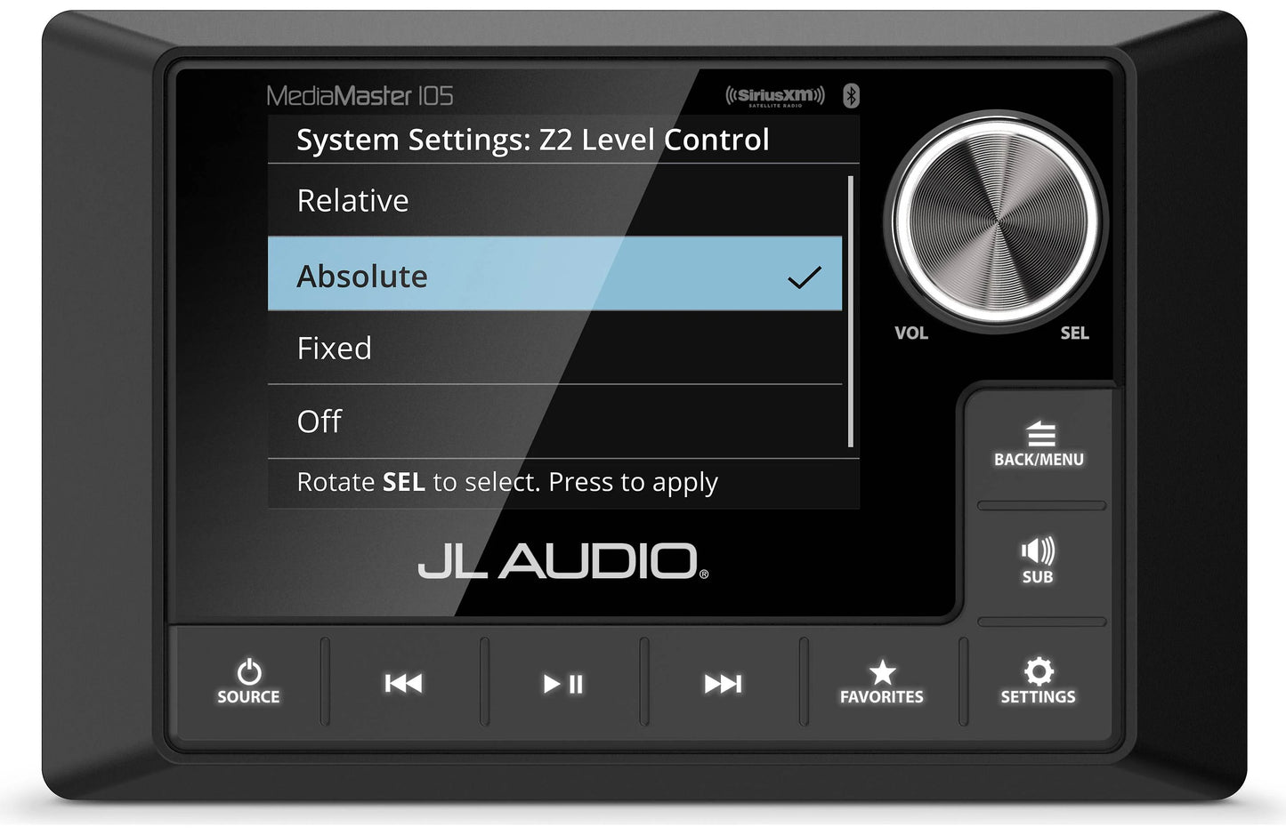JL Audio MediaMaster MM105 Marine 4-Zone Source Unit 010-03132-00 (98652)