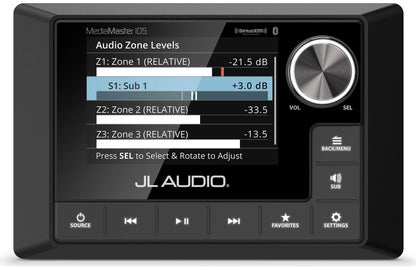 JL Audio MediaMaster MM105 Marine 4-Zone Source Unit 010-03132-00 (98652)
