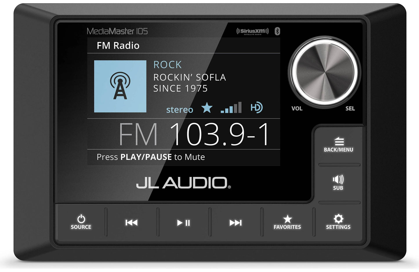 JL Audio MediaMaster MM105 Marine 4-Zone Source Unit 010-03132-00 (98652)