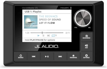JL Audio MediaMaster MM105 Marine 4-Zone Source Unit 010-03132-00 (98652)