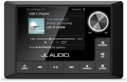 JL Audio MediaMaster MM105 Marine 4-Zone Source Unit 010-03132-00 (98652)