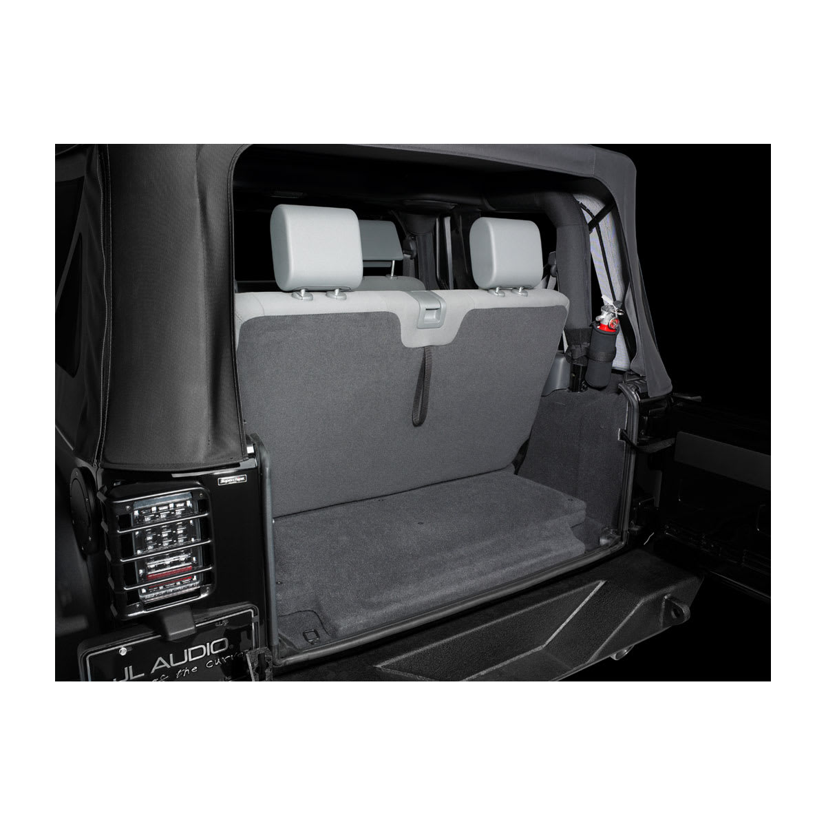 JL Audio SB-J-JK2DR/10W1v3/BK 10" Stealthbox 300W 4Ω 2007-2017 Jeep Wrangler JK 2-Door 010-03642-00 (94512)
