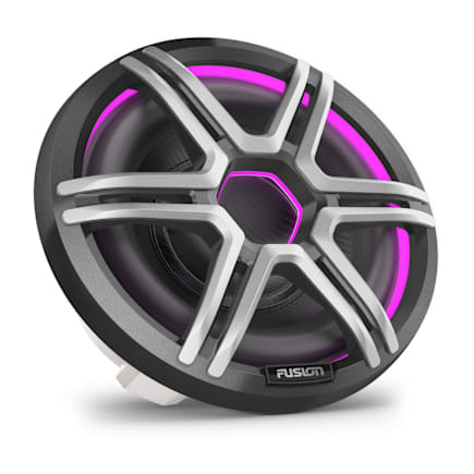 Fusion Apollo Subwoofer, 10" LED Marine Subwoofer with Sports Gray Grille — 010-02918-43 — view 3
