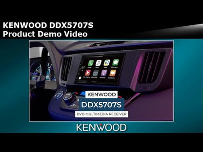 Kenwood DDX5707S 6.8″ CD/DVD Multimedia Receiver with Apple CarPlay, Android Auto, HD Radio + CMOS-230 Low-Profile Backup Camera